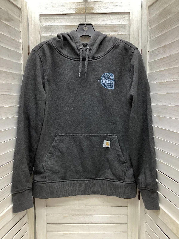 Sweatshirt Hoodie By Carhartt In Grey, Size: S