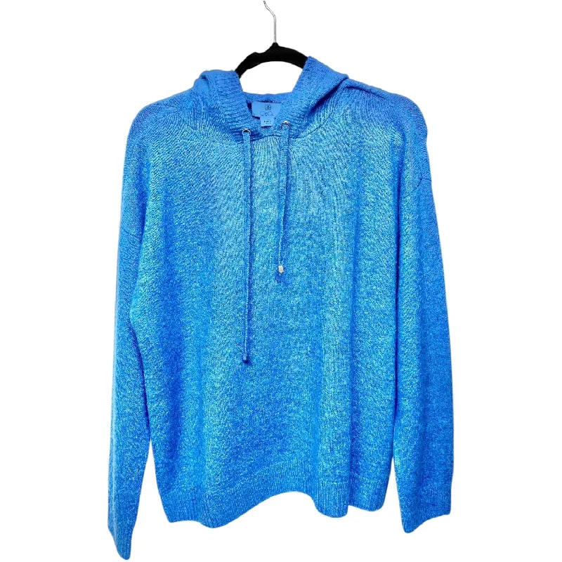 Sweatshirt Hoodie By Cece In Blue, Size: S