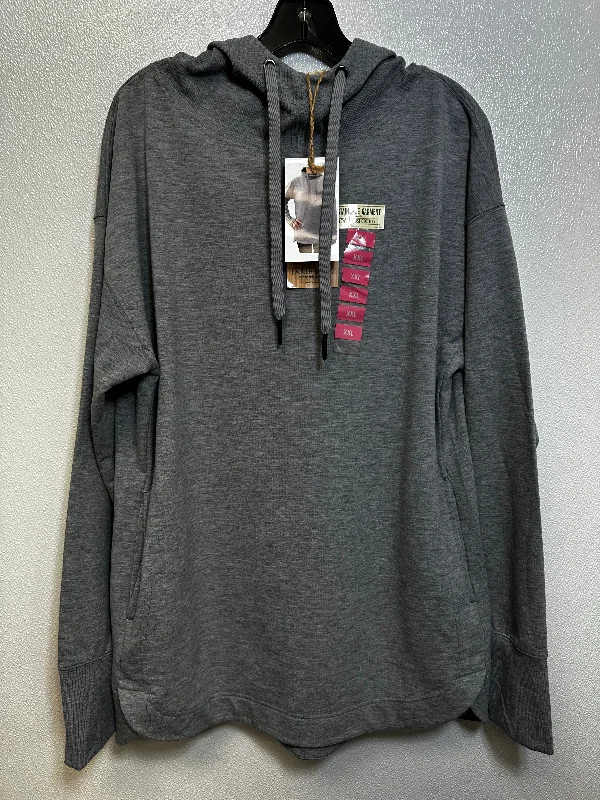 Sweatshirt Hoodie By Earth Yoga In Grey, Size: Xxl