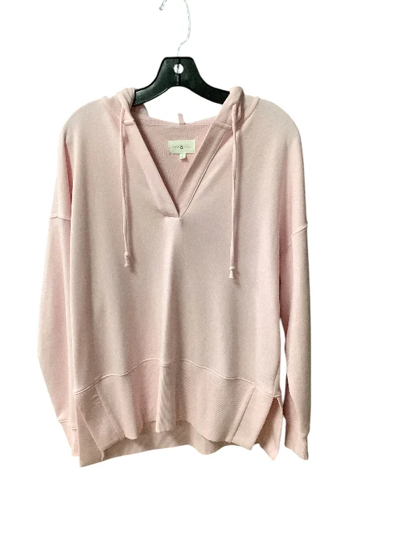 Sweatshirt Hoodie By Lou And Grey In Pink, Size: S