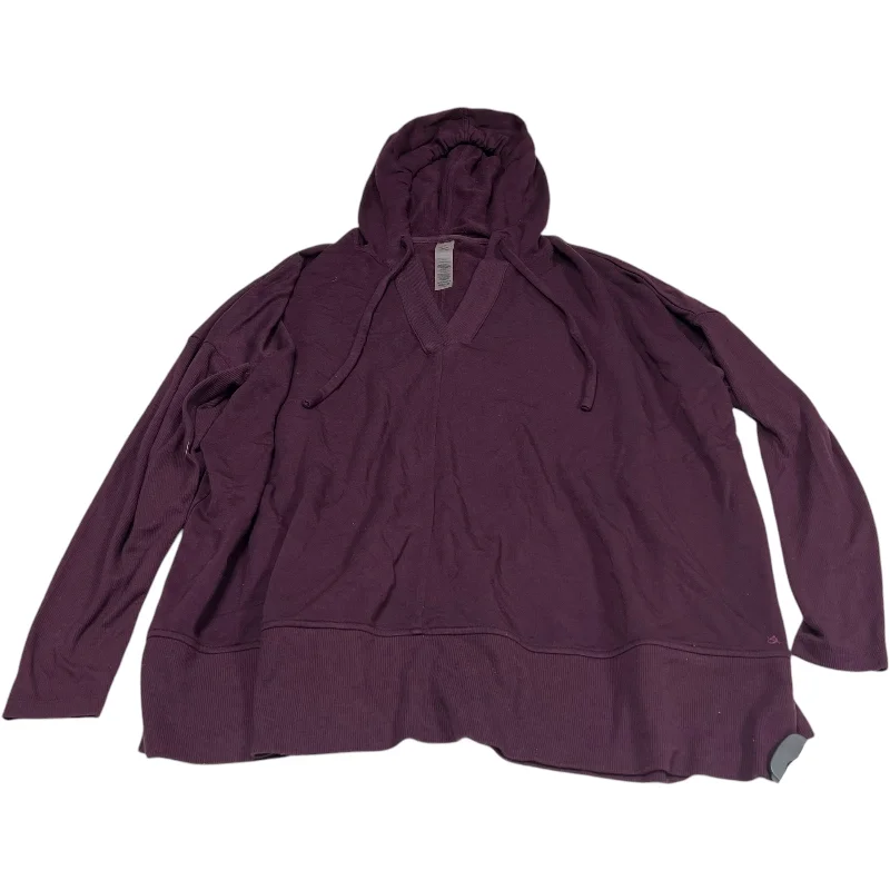 Sweatshirt Hoodie By Lou And Grey In Purple, Size: L