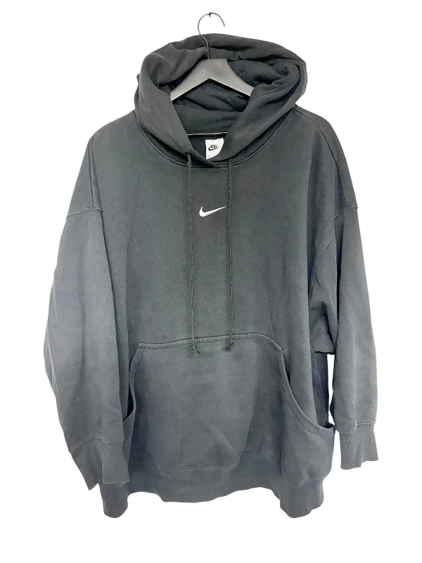 Sweatshirt Hoodie By Nike Apparel In Black, Size: 3x