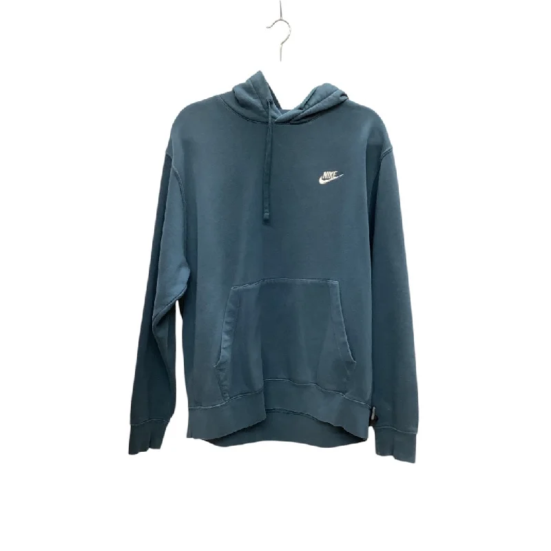 Sweatshirt Hoodie By Nike Apparel In Blue, Size: L