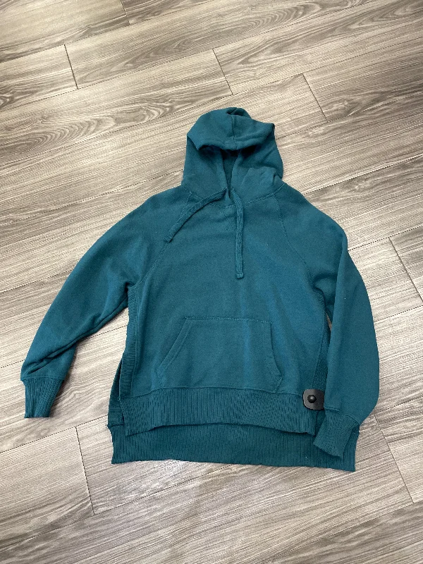 Sweatshirt Hoodie By Ultra Flirt In Teal, Size: S