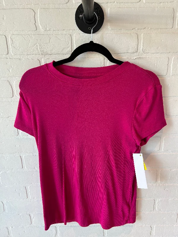 Top Short Sleeve Basic By A New Day In Pink, Size: L