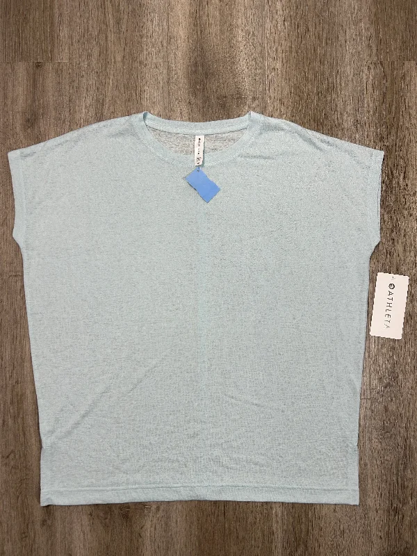 Top Short Sleeve Basic By Athleta In Blue, Size: Xs