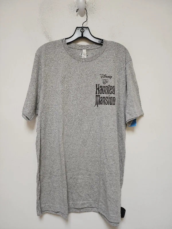 Top Short Sleeve Basic By Clothes Mentor In Grey, Size: Xl