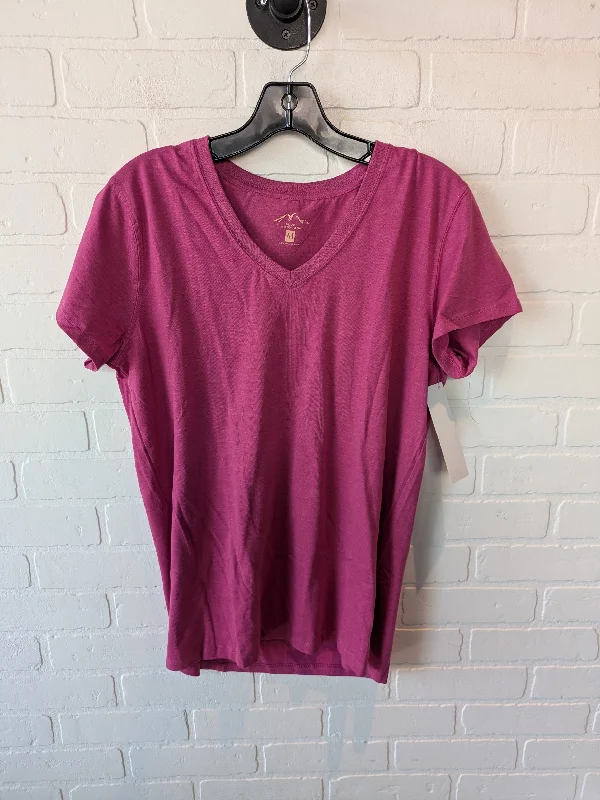 Top Short Sleeve Basic By Clothes Mentor In Pink, Size: M