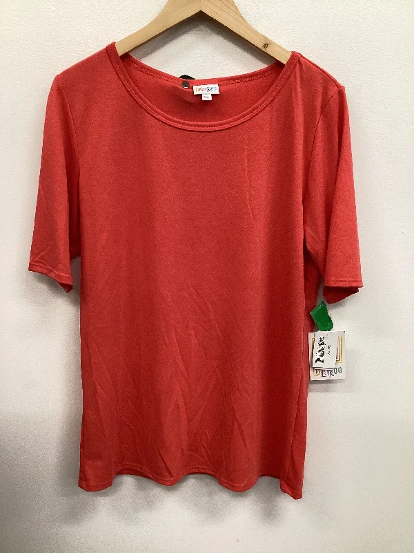 Top Short Sleeve Basic By Lularoe In Pink, Size: 2x