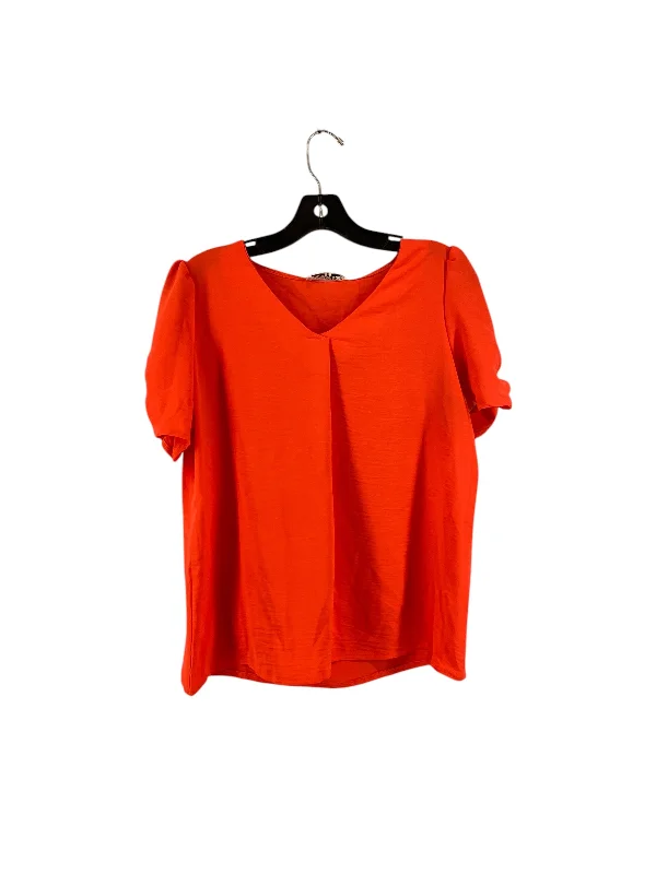 Top Short Sleeve By Clothes Mentor In Orange, Size: S