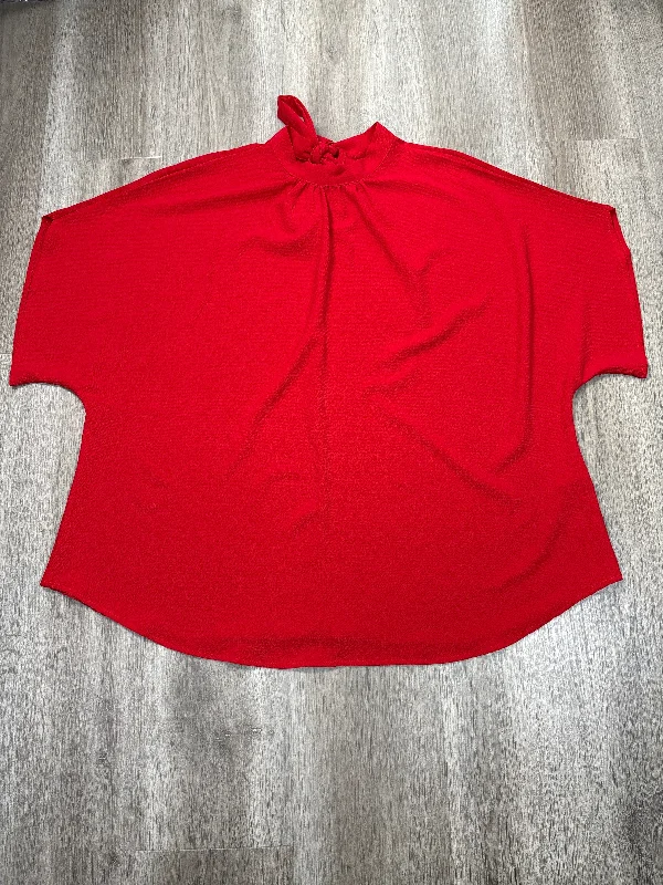 Top Short Sleeve By Clothes Mentor In Red, Size: 2x