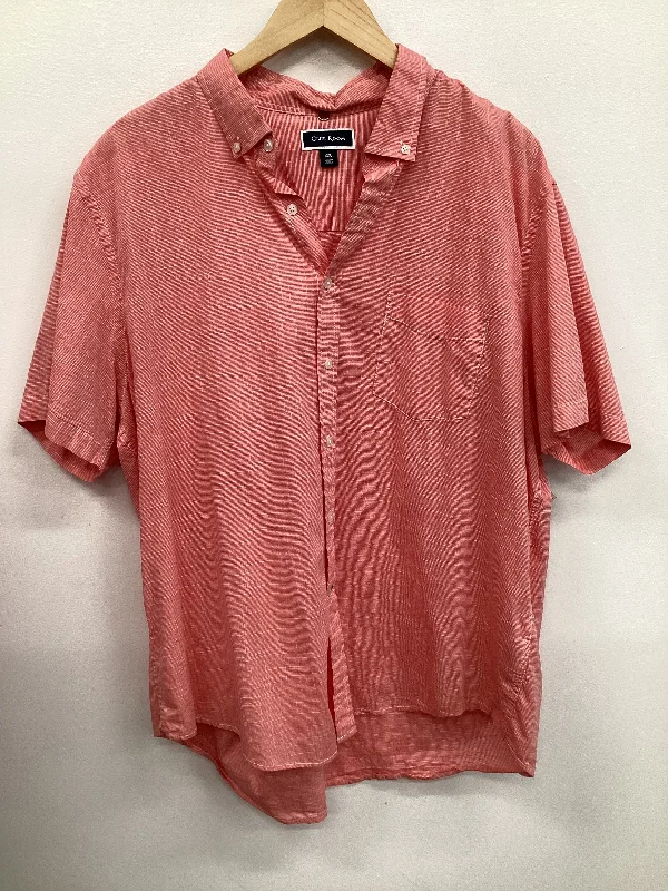 Top Short Sleeve By Club Room In Orange, Size: L