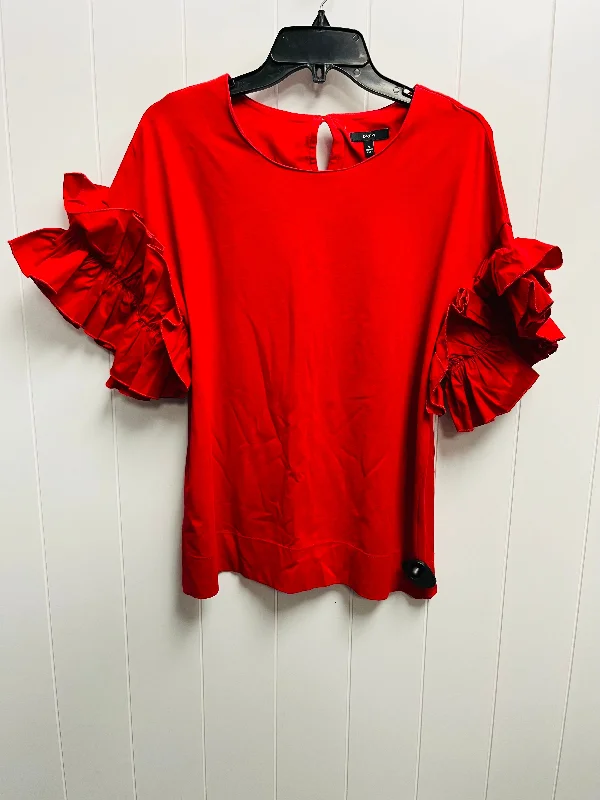 Top Short Sleeve By DRES In Red, Size: M