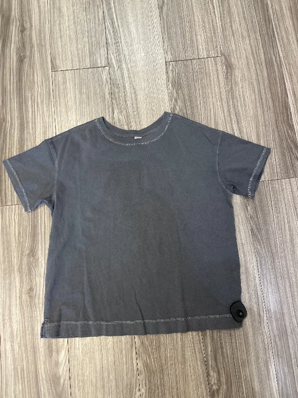 Top Short Sleeve By Old Navy In Grey, Size: M