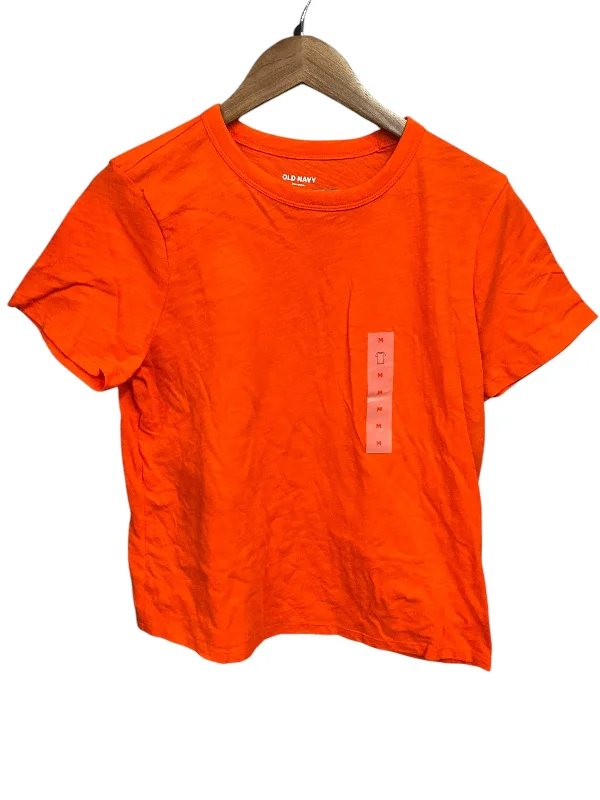 Top Short Sleeve By Old Navy In Orange, Size: M