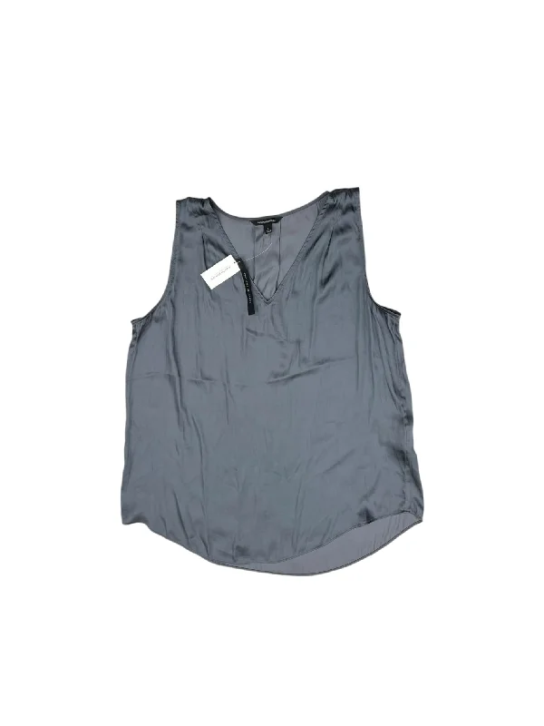 Top Sleeveless By Banana Republic In Grey, Size: L