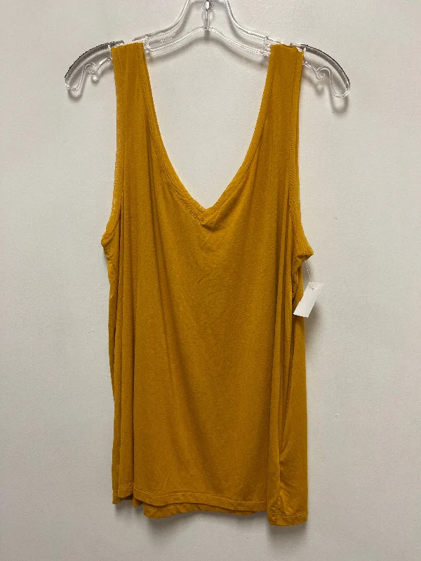 Top Sleeveless By Banana Republic In Yellow, Size: M