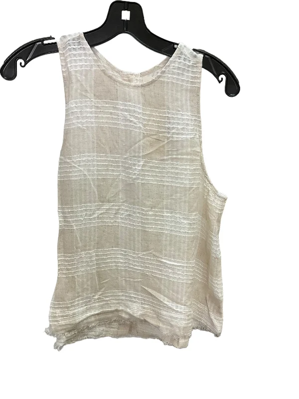 Top Sleeveless By Cloth And Stone In Beige, Size: M