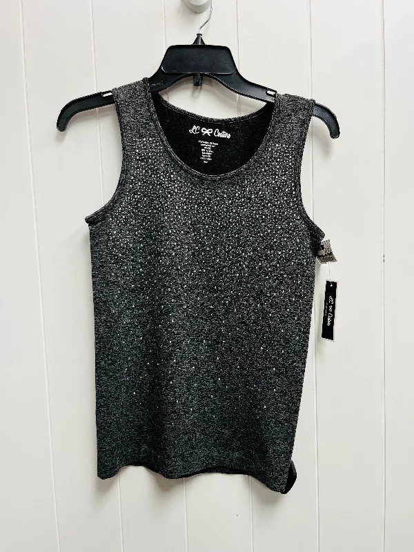 Top Sleeveless By Clothes Mentor In Black & Grey, Size: S