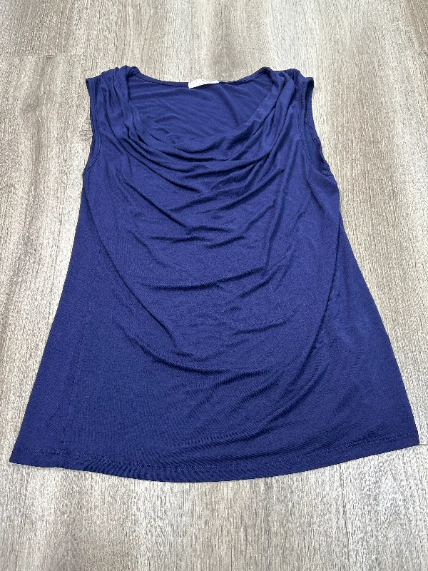 Top Sleeveless By Clothes Mentor In Blue, Size: M