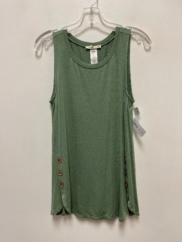 Top Sleeveless By Clothes Mentor In Green, Size: M