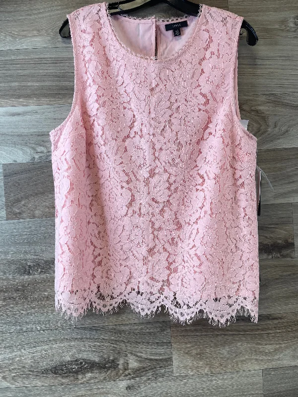 Top Sleeveless By Clothes Mentor In Pink, Size: Large