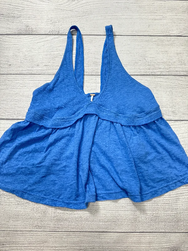 Top Sleeveless By Free People In Blue, Size: L