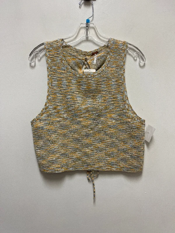 Top Sleeveless By Free People In Yellow, Size: L