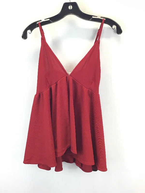 Top Sleeveless By Goodnight Macaroon In Red, Size: M