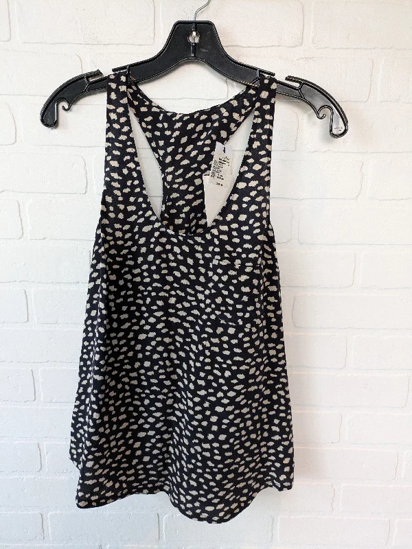 Top Sleeveless By Joie In Black & Cream, Size: Xs