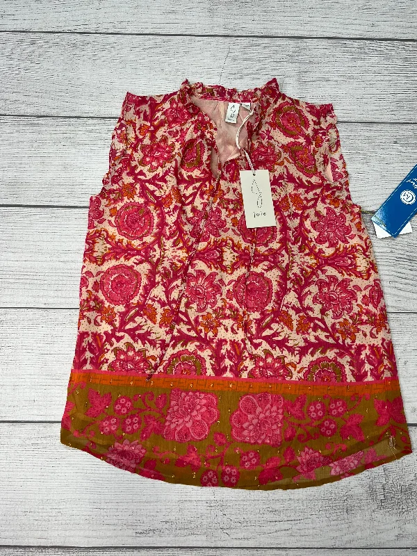 Top Sleeveless By Joie In Pink, Size: Xs