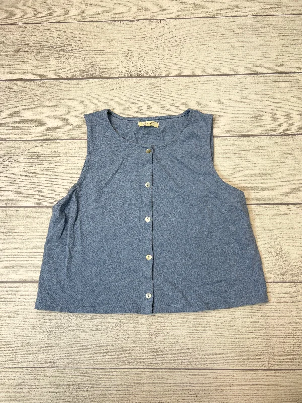 Top Sleeveless By Madewell In Blue, Size: M