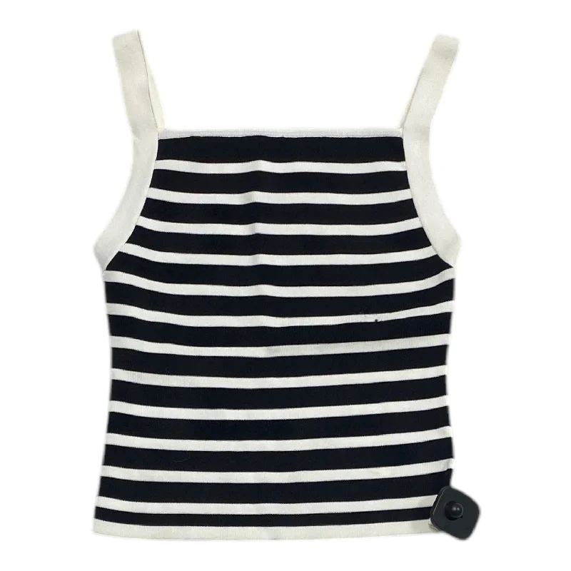 Top Sleeveless By Mustard Seed In Black & White, Size: S