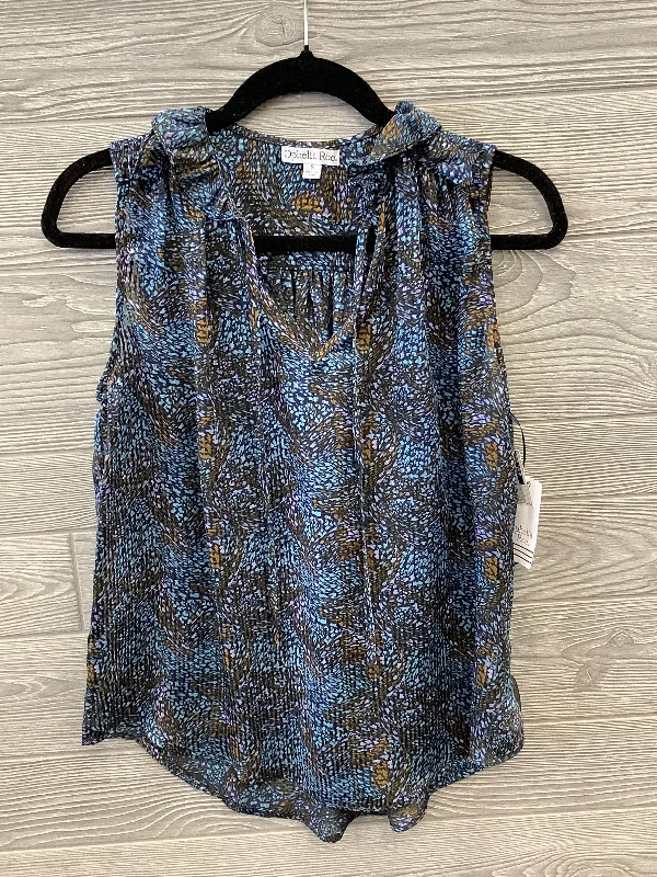 Top Sleeveless By Ophelia Roe In Blue, Size: S