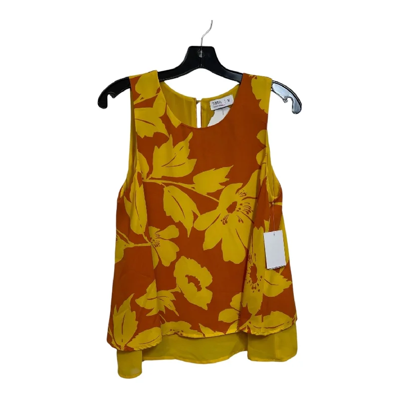 Top Sleeveless By Tinsel In Orange, Size: M