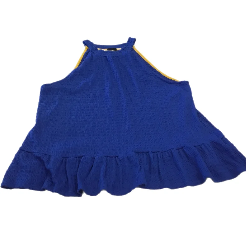 Top Sleeveless By W5 In Blue, Size: L