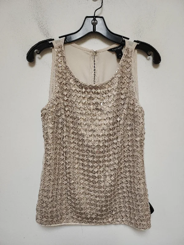 Top Sleeveless By White House Black Market In Tan, Size: Xs