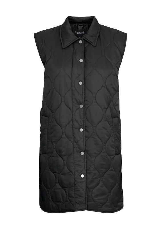 B. Young Berta Quilted Waistcoat, Black