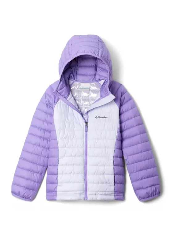 Columbia Girls Powder Lite II Hooded Coat, Paisley Purple