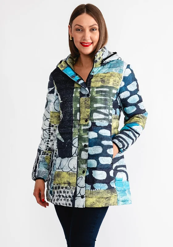 Dolcezza Multi Print Padded Coat, Multi-Coloured