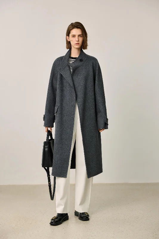 LILY Minimalist Loose-Fit Wool Coat