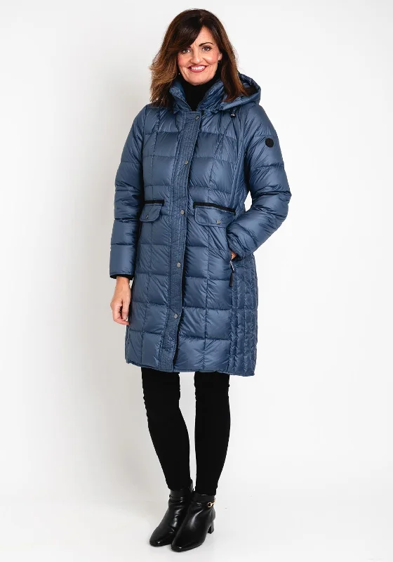 Normann Esta Quilted Down Coat, Navy Blue