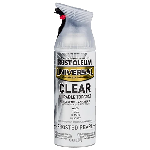 11 OZ Universal Clear Topcoat Spray Paint - Frosted Pearl Clear