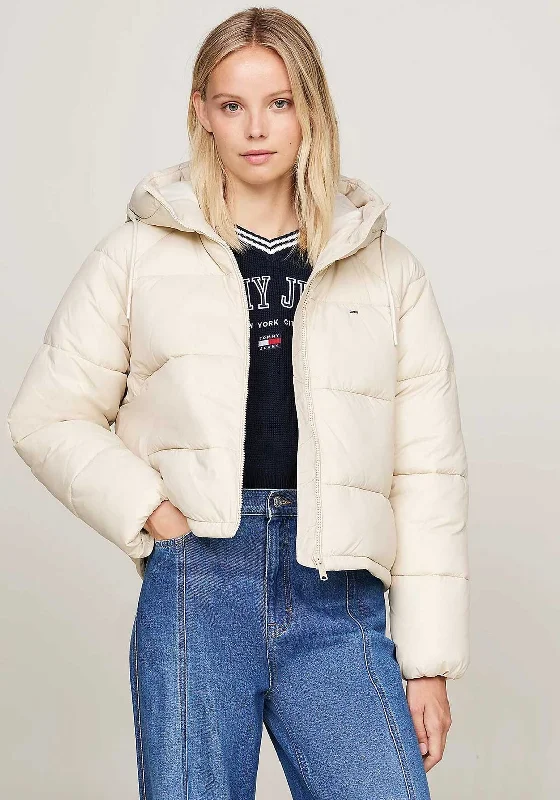 Tommy Jeans Vail Puffer Coat, Beige