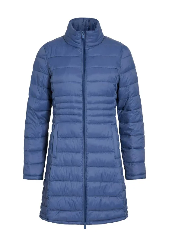 Vila Sibiria Quilted Coat, Bijou Blue